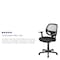 Flash Furniture Mesh Task Chair, Black LF-118P-T-BK-GG - alternate 9